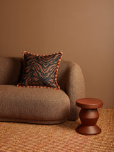 Load image into Gallery viewer, Zebra Chocolate Linen 60cm Cushion - *** Pick up in Store Only