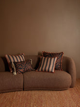 Load image into Gallery viewer, Zebra Chocolate Linen 60cm Cushion - *** Pick up in Store Only