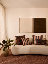 Load image into Gallery viewer, Zebra Chocolate Linen 60cm Cushion - *** Pick up in Store Only