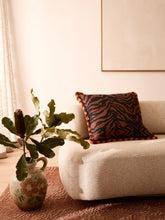 Load image into Gallery viewer, Zebra Chocolate Linen 60cm Cushion - *** Pick up in Store Only