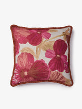 Load image into Gallery viewer, Wild Pansy Pink Linen 60cm Cushion - *** Pick up in Store Only