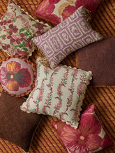 Load image into Gallery viewer, Wild Pansy Pink Linen 60cm Cushion - *** Pick up in Store Only