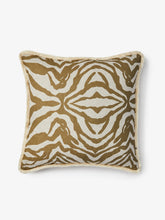 Load image into Gallery viewer, Olive Green Zebra Linen 60cm Cushion - *** Pick up in Store Only