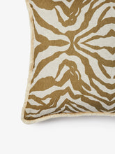 Load image into Gallery viewer, Olive Green Zebra Linen 60cm Cushion - *** Pick up in Store Only
