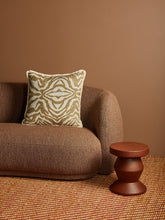Load image into Gallery viewer, Olive Green Zebra Linen 60cm Cushion - *** Pick up in Store Only