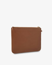 Load image into Gallery viewer, Flat Pouch - Tan Saffiano