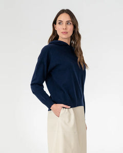 Fort Knit Hoodie - Navy