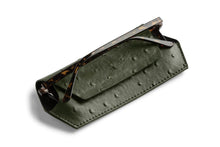 Load image into Gallery viewer, Glasses Case - Ostrich Print Olive