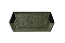 Load image into Gallery viewer, Glasses Case - Ostrich Print Olive
