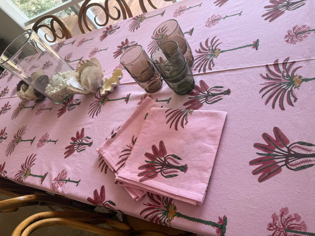 Los Cabos Napkins -  Pink Hibiscus (Set of 4)