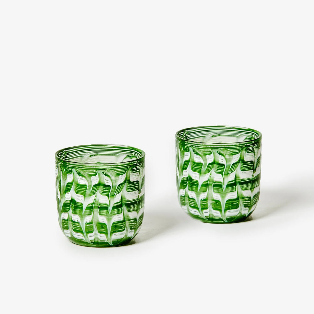 Watercolour Green Tumblers (Set of 2)