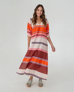 Geneva Dress - Wide Stripe
