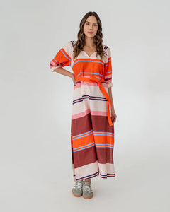 Geneva Dress - Wide Stripe