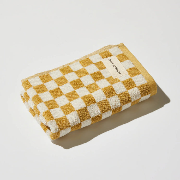 Hand Towel - Yellow Check
