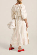 Load image into Gallery viewer, Priam Cream Moroccan Boucle Caftan