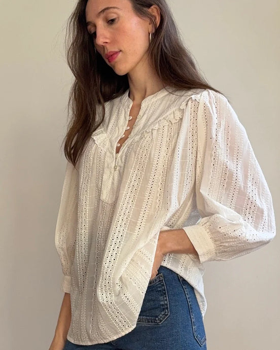 Marais Blouse - Broderie Anglais