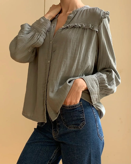 Isabella Blouse - Grey