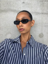 Load image into Gallery viewer, Florence Shirt - Navy Blue /White Stripe