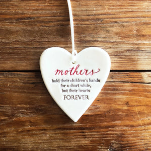 Mother's Heart Ceramic Ornament