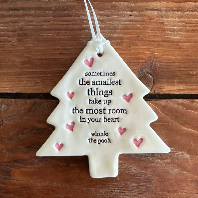 Winnie the Pooh Ceramic Ornament- Sometimes