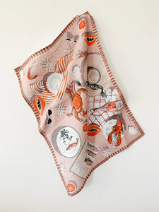 Linen Tea Towel - Spinefex print
