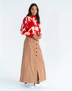 Hudson Maxi Skirt- Camel