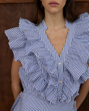 Load image into Gallery viewer, Indie Ruffle Top - Stripe