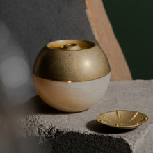 Load image into Gallery viewer, Oil Burner -Onyx, Cast Brass