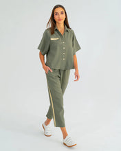 Load image into Gallery viewer, Leah Tapered Trouser - Khaki