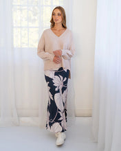 Load image into Gallery viewer, Josephine Bias Skirt - Navy Fern