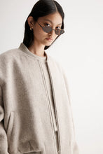 Load image into Gallery viewer, Nonnie Bomber Jacket - Ivory Marle