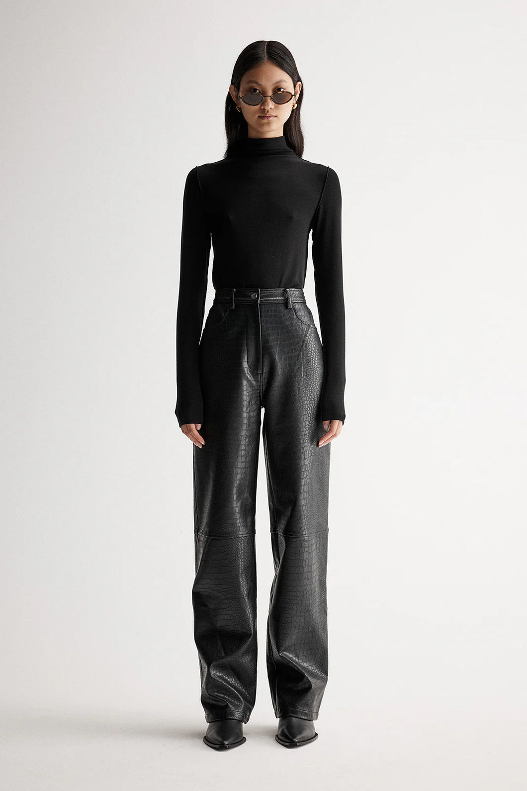 Eden Pant - Black Croc
