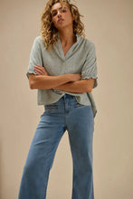 Load image into Gallery viewer, Freya Jean Plaited pocket - 70&#39;s Blue