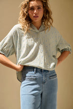 Load image into Gallery viewer, Freya Jean Plaited pocket - 70&#39;s Blue