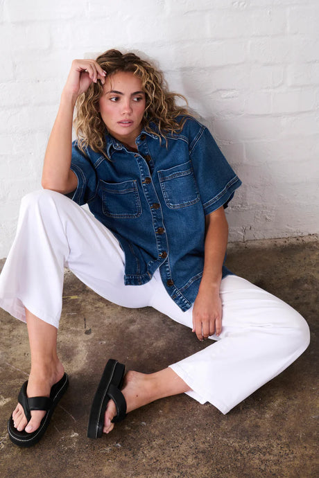 Zoe Denim Shirt - Dakota Wash