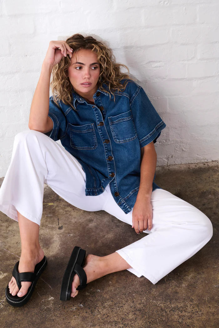 Zoe Denim Shirt - Dakota Wash