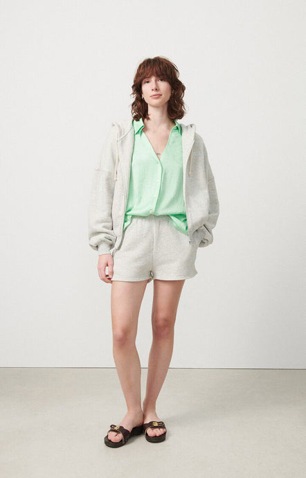 Hooded Zip Jacket - Polar Melange
