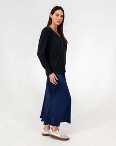 Kate V Neck Knit - Black