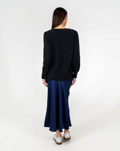 Kate V Neck Knit - Black