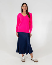 Load image into Gallery viewer, Kate V Neck Knit - Dayglo