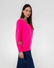 Load image into Gallery viewer, Kate V Neck Knit - Dayglo