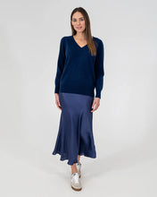 Load image into Gallery viewer, Kate V Neck Knit - Navy