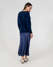 Load image into Gallery viewer, Kate V Neck Knit - Navy