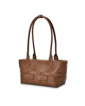 Load image into Gallery viewer, Kenley East West Bag - Tan Saffiano