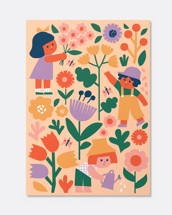 Kids Paint by Number Kit - Flower Patch
