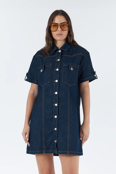 Sarah Boxey Denim Dress - Indigo Rinse