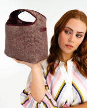Load image into Gallery viewer, Linton Crossbody Large - Burgundy Weave