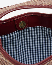 Load image into Gallery viewer, Linton Crossbody Large - Burgundy Weave