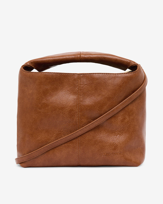 Linton Crossbody Large - Tan Pebble