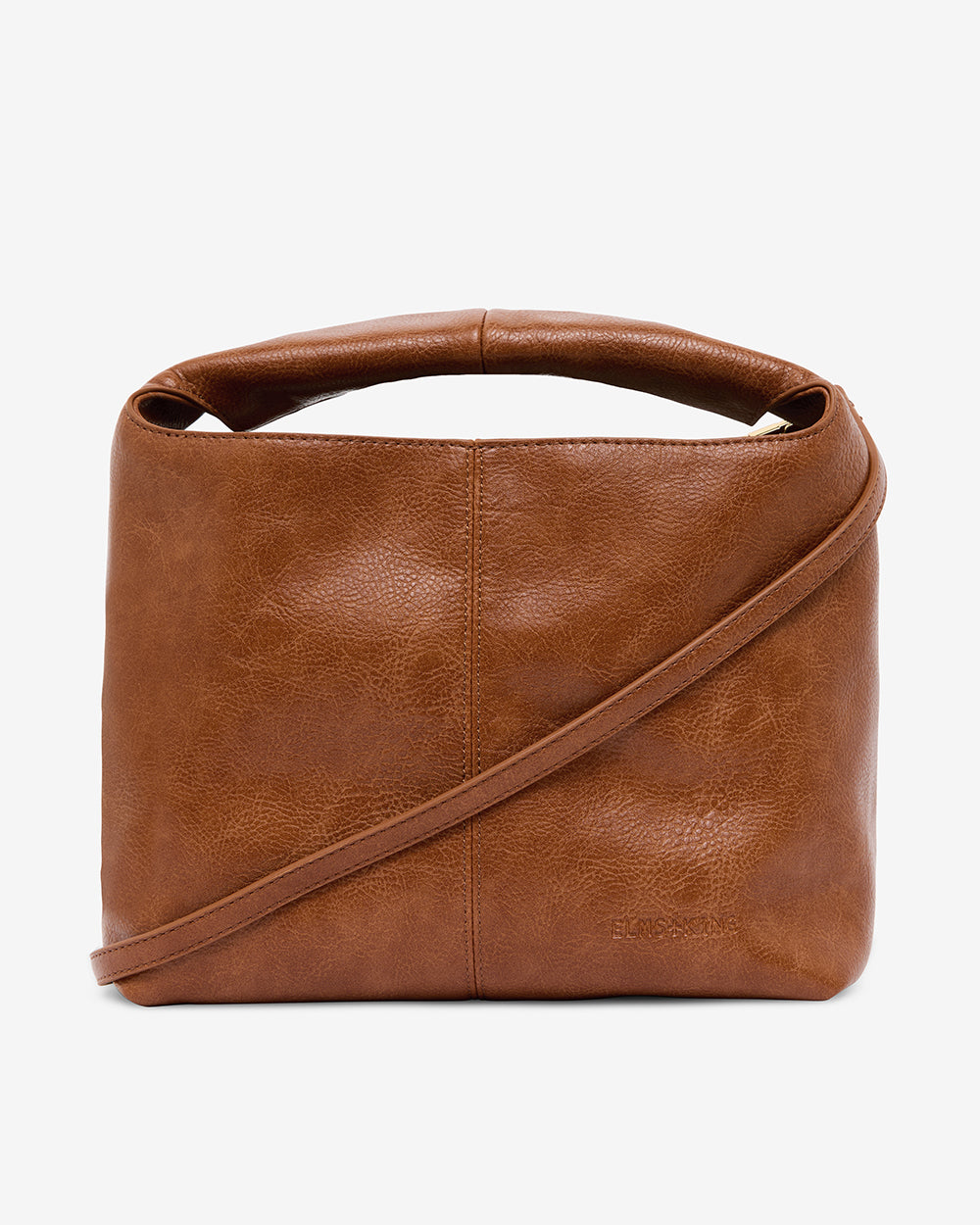 Linton Crossbody Large - Tan Pebble